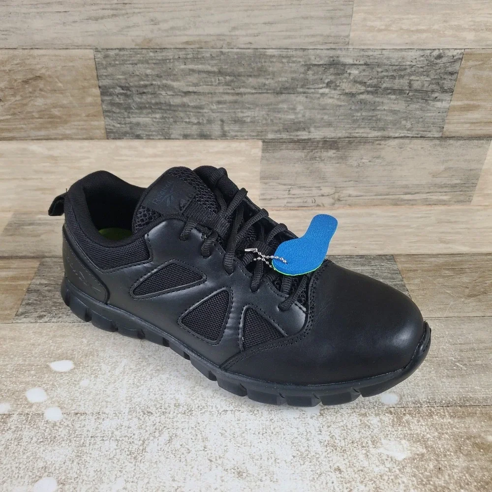 Reebok Sublite Cushion Tactical‎ Mens Shoes Sz 8.5 Black Lightweight Alloy Toe